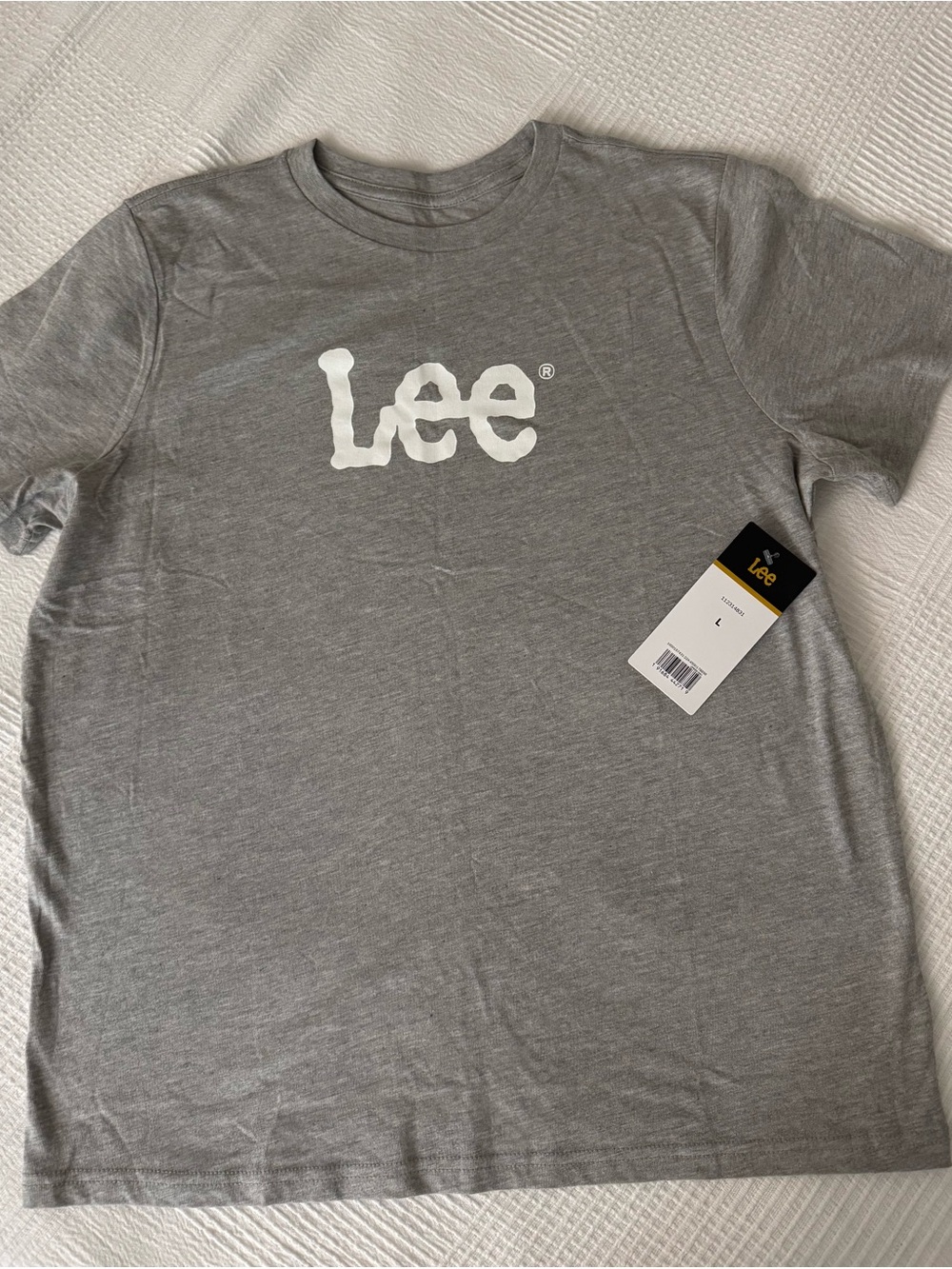 Lee Women’s Gray Short-Sleeve Tee with White Logo